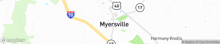 Myersville - map