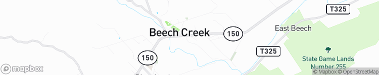 Beech Creek - map