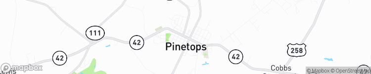 Pinetops - map