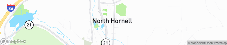 North Hornell - map