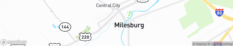 Milesburg - map