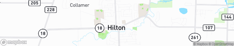 Hilton - map