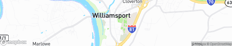 Williamsport - map