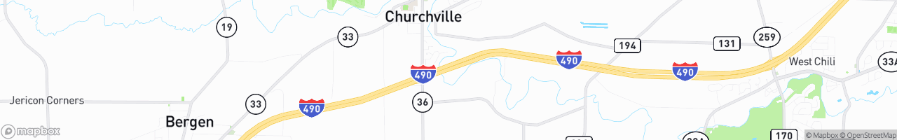 Weigh Station Churchville WB - map