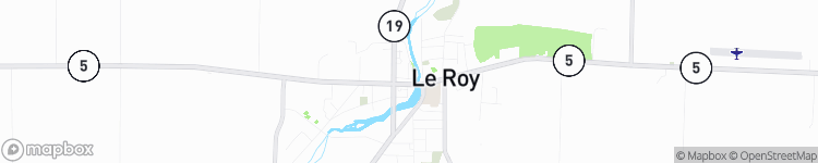 Le Roy - map