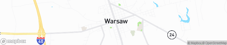Warsaw - map