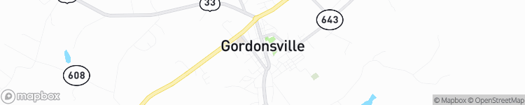 Gordonsville - map