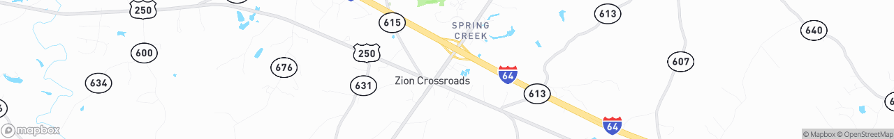 Zion Crossroads - map