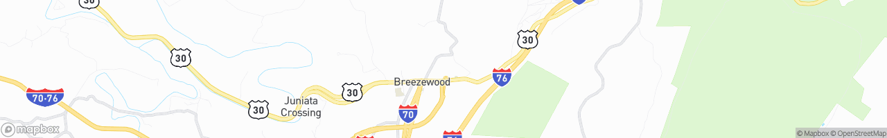 TA Breezewood - map