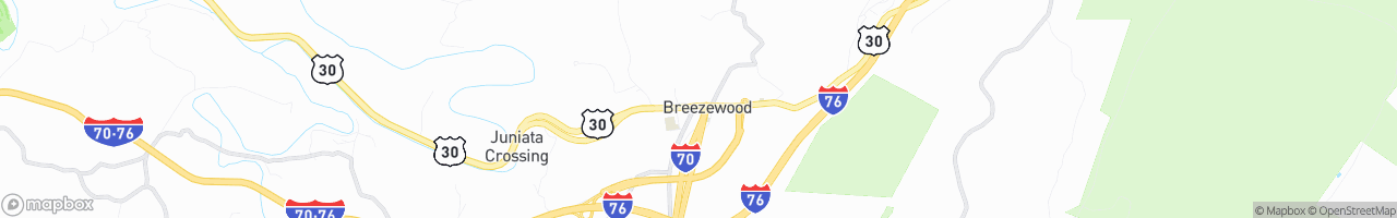 Breezewood Sac Shop - map