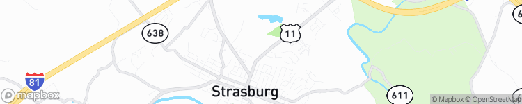 Strasburg - map