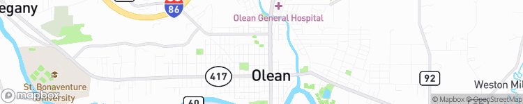 Olean - map
