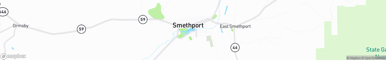 Smethport - map