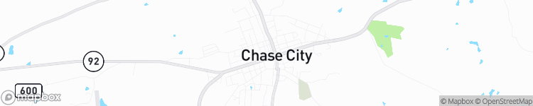 Chase City - map
