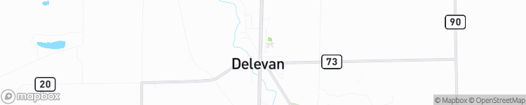 Delevan - map