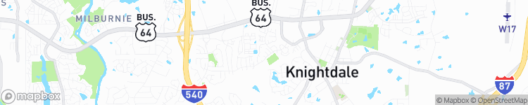 Knightdale - map
