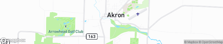 Akron - map
