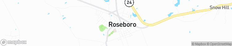 Roseboro - map