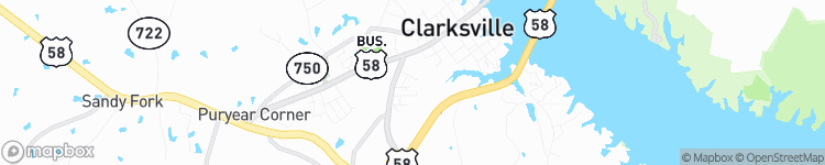Clarksville - map