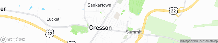 Cresson - map