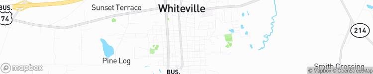 Whiteville - map