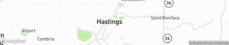 Hastings - map