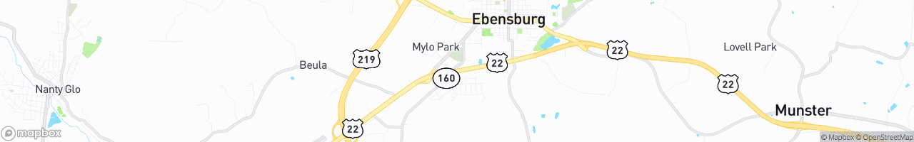 Ebensburg Fuel Stop - map