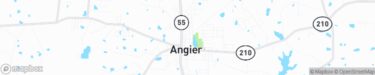 Angier - map
