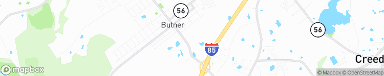 Butner - map