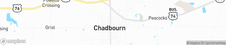 Chadbourn - map