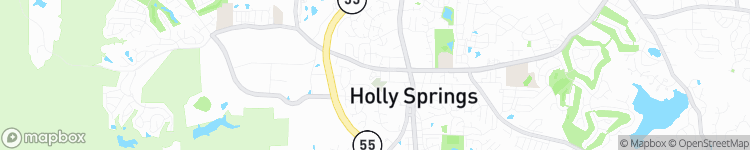 Holly Springs - map