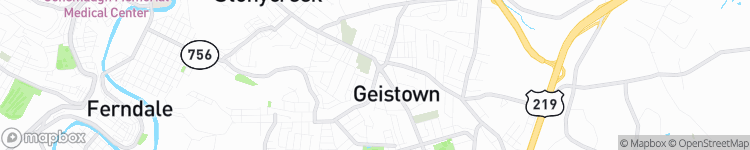 Geistown - map