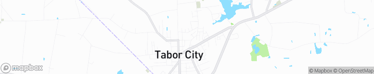 Tabor City - map