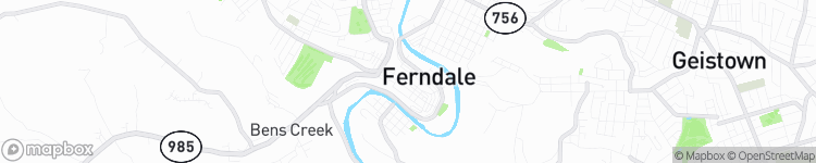 Ferndale - map