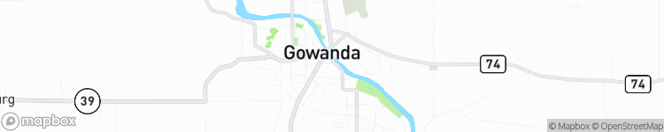 Gowanda - map