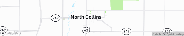 North Collins - map