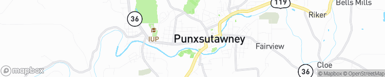 Punxsutawney - map