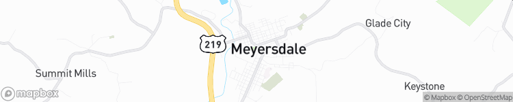 Meyersdale - map