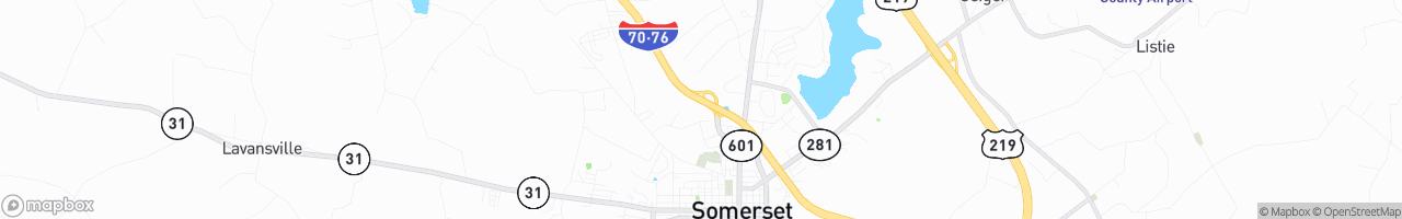 Somerset Travel Center - map