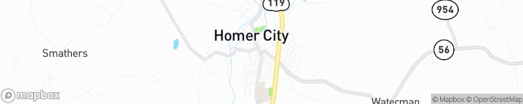 Homer City - map
