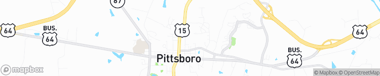 Pittsboro - map