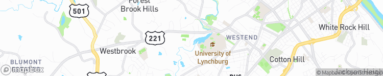 Lynchburg - map