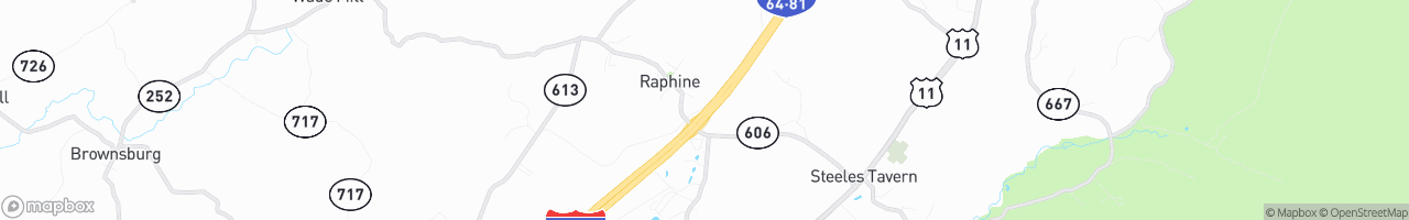 Raphine Truck Plaza - map
