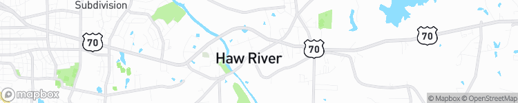 Haw River - map