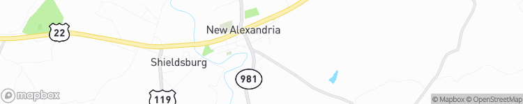 New Alexandria - map