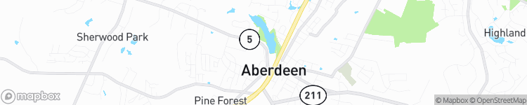 Aberdeen - map
