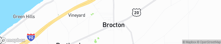 Brocton - map