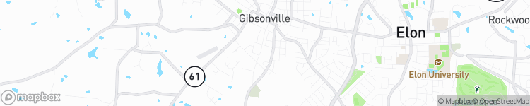 Gibsonville - map