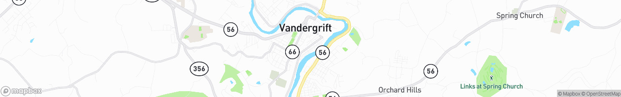 East Vandergrift - map