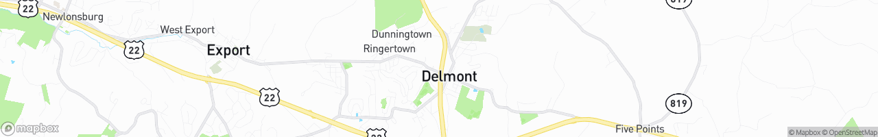 Delmont - map